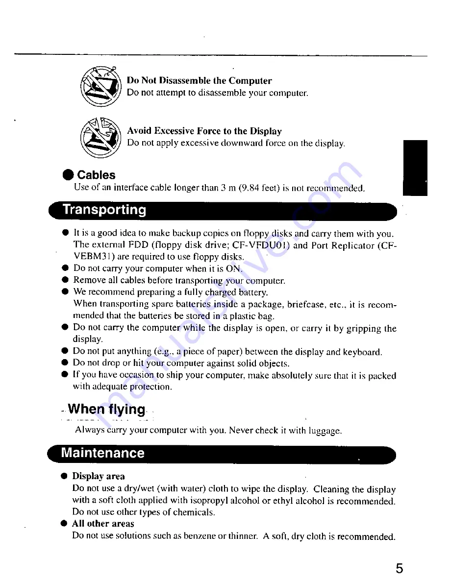 Panasonic Toughbook CF-M31M Скачать руководство пользователя страница 5