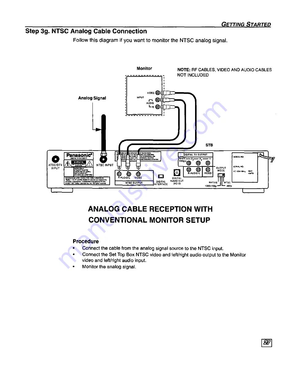 Panasonic TU-DST51 Operating Instructions Manual Download Page 29