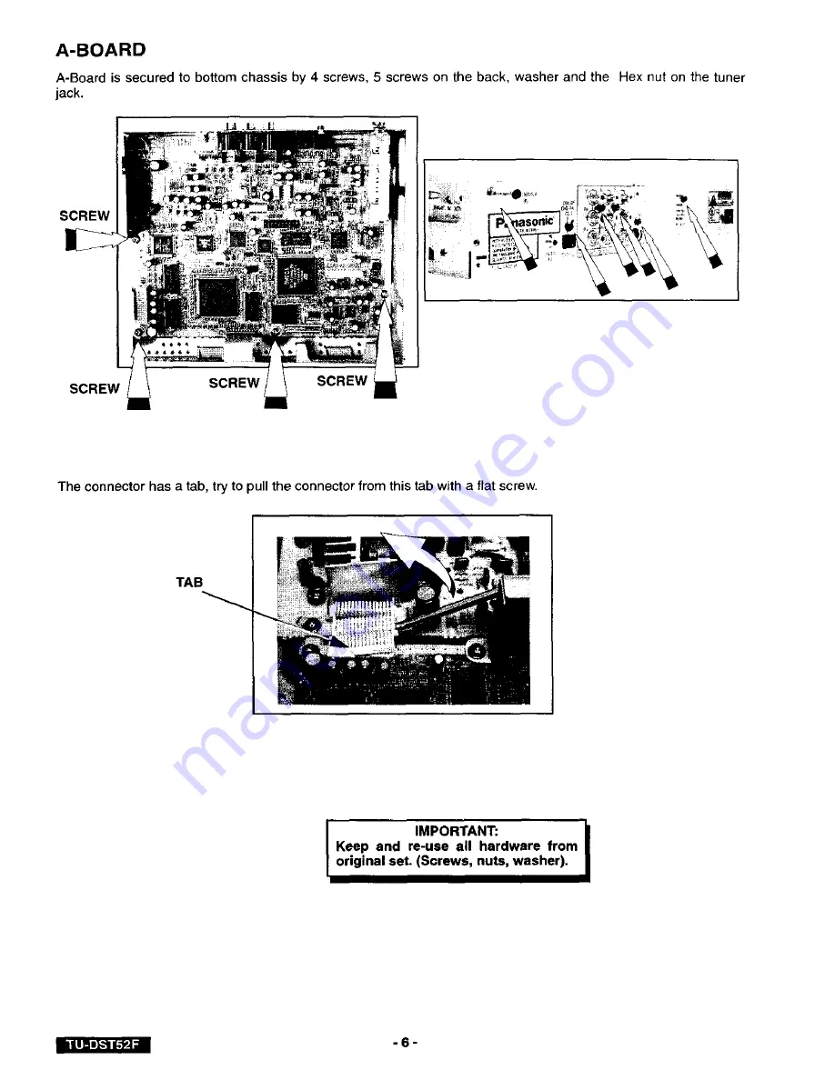 Panasonic TU-DST52F Скачать руководство пользователя страница 6