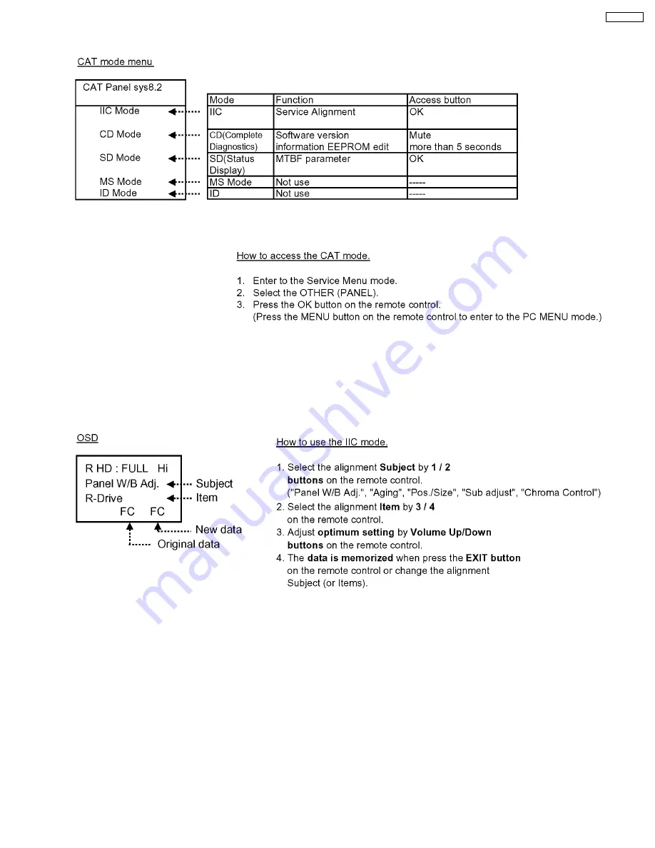 Panasonic TU-PT700U Скачать руководство пользователя страница 21