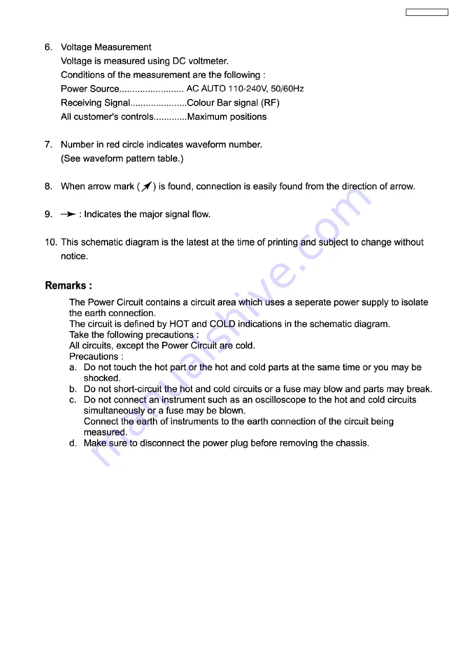 Panasonic TX-21GX25R-IRAN Service Manual Download Page 15