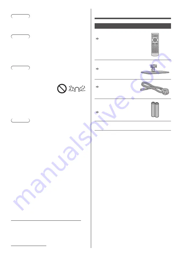 Panasonic TX-24G310B Operating Instructions Manual Download Page 6