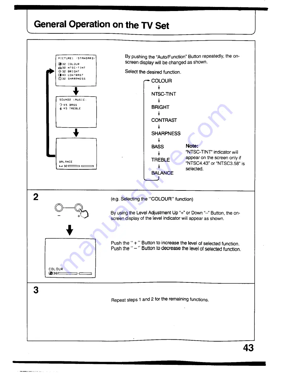 Panasonic TX-26V2Z Operating Instructions Manual Download Page 41