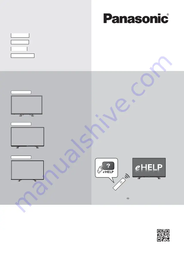 Panasonic TX-32ES403E Operating Instructions Manual Download Page 1