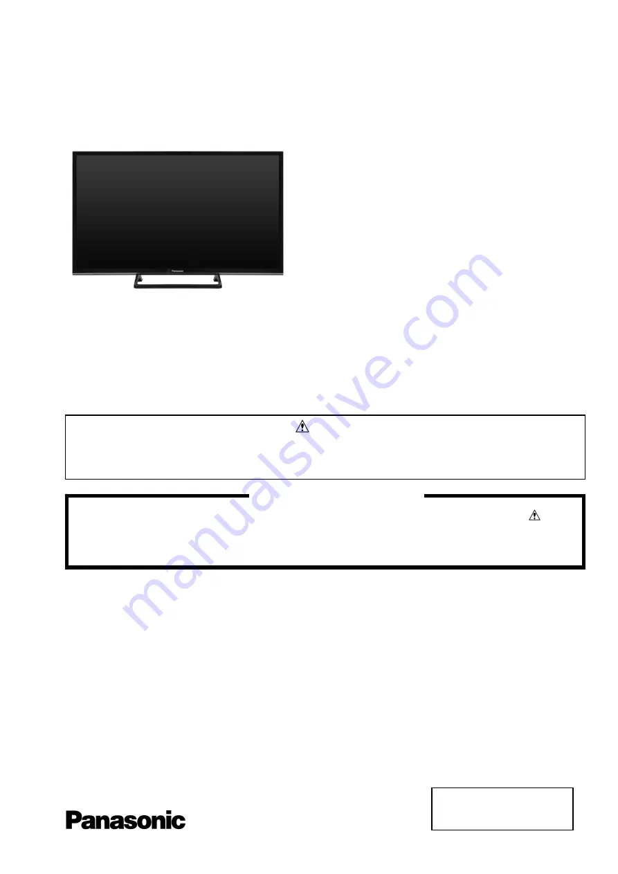 Panasonic TX-32FS500B Service Manual Download Page 1