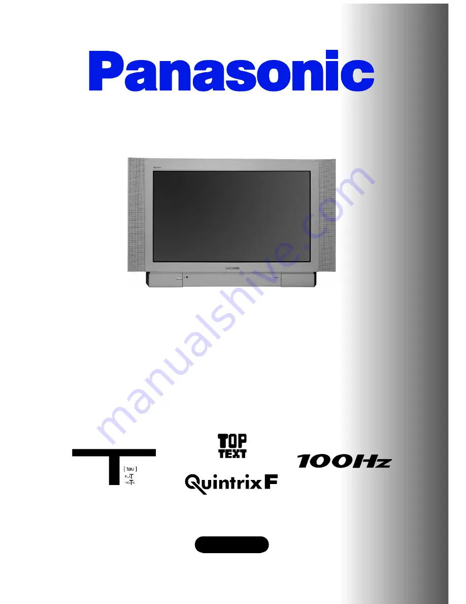 Panasonic TX-32PS12D Скачать руководство пользователя страница 1