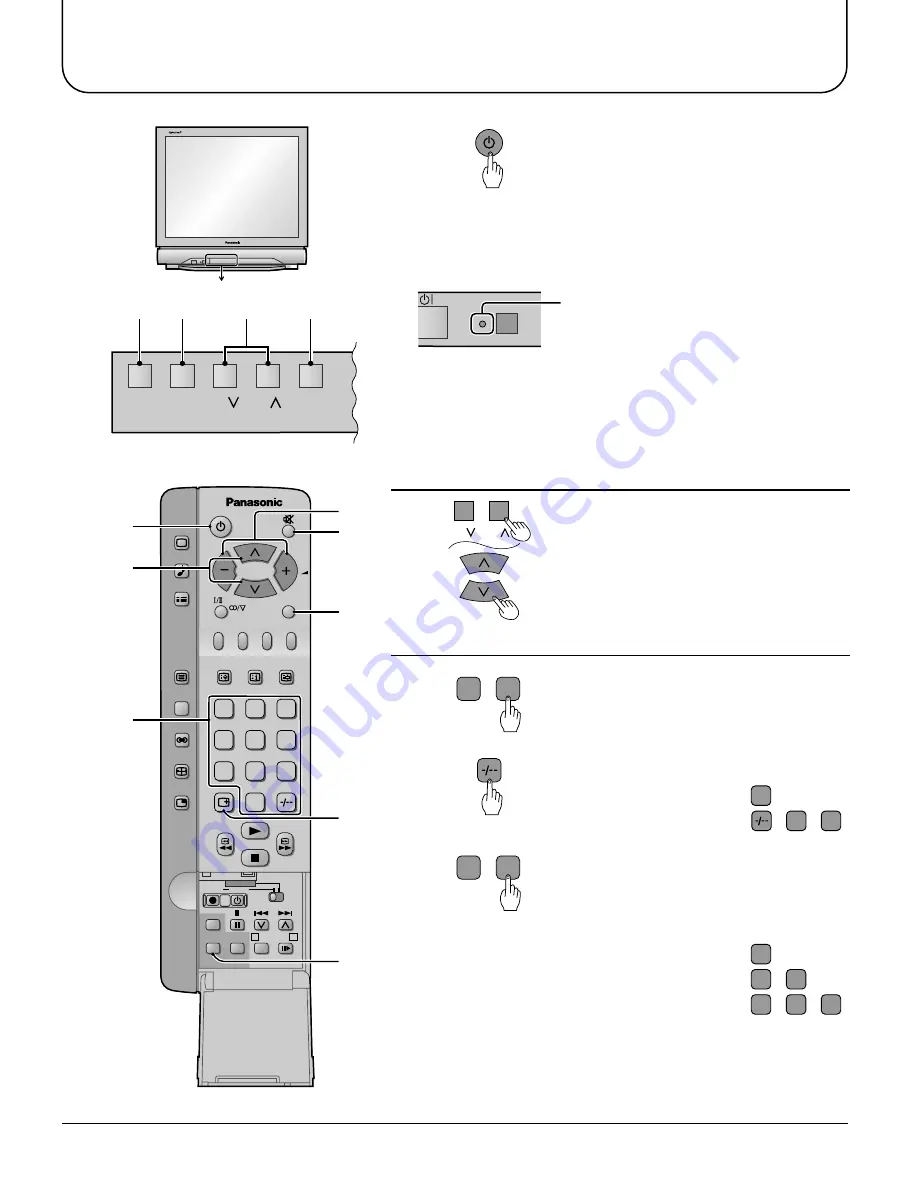 Panasonic TX-34P300K Operating Instructions Manual Download Page 16