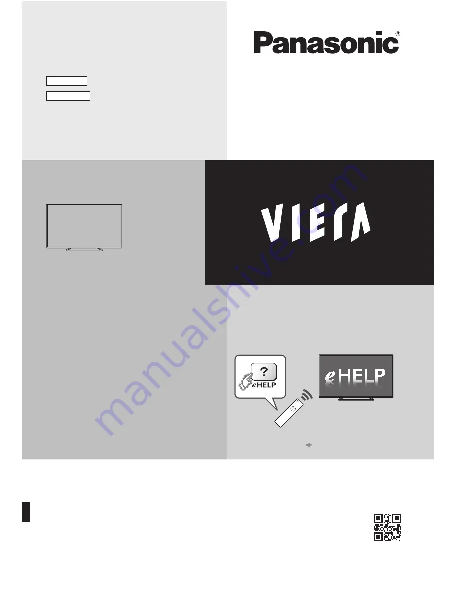 Panasonic TX-40DSF637 Operating Instructions Manual Download Page 1