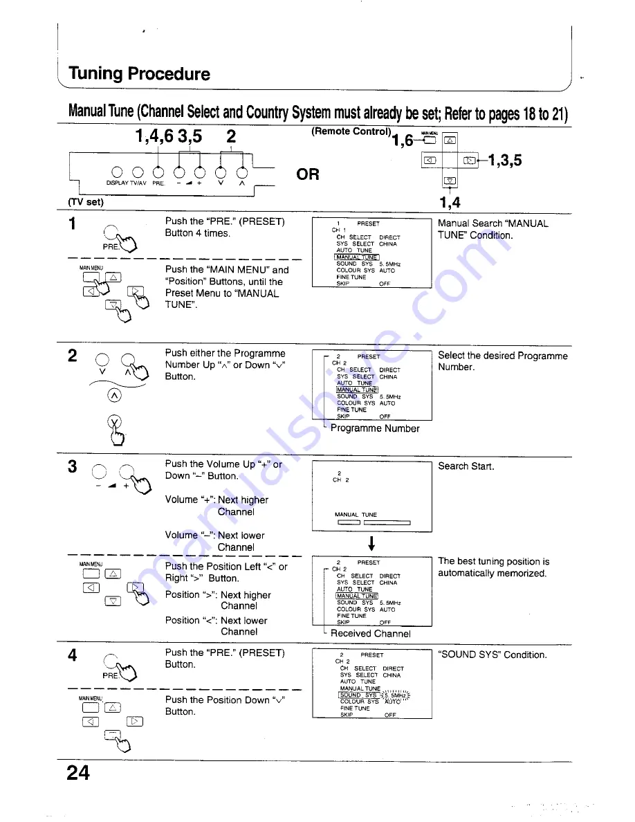 Panasonic TX-47WG25 Series Operating Instructions Manual Download Page 24