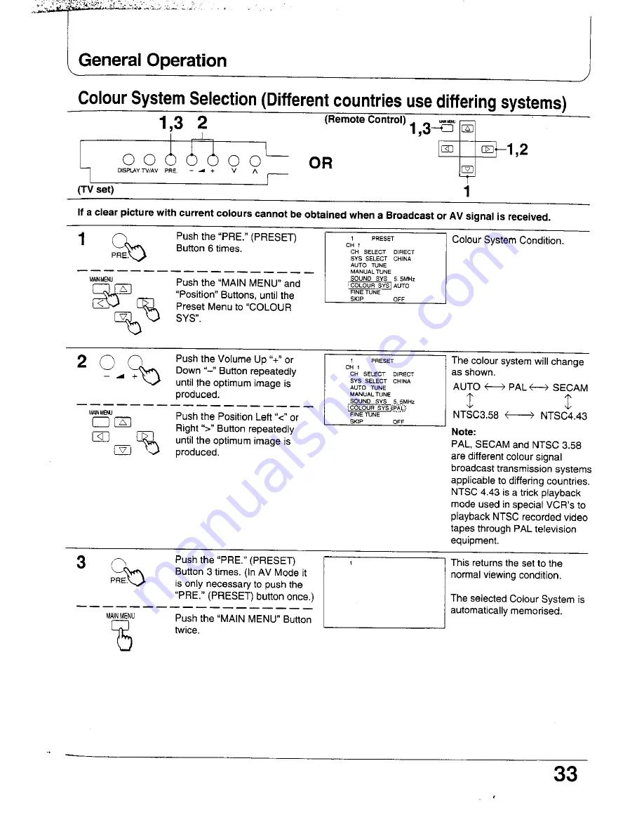 Panasonic TX-47WG25 Series Operating Instructions Manual Download Page 33