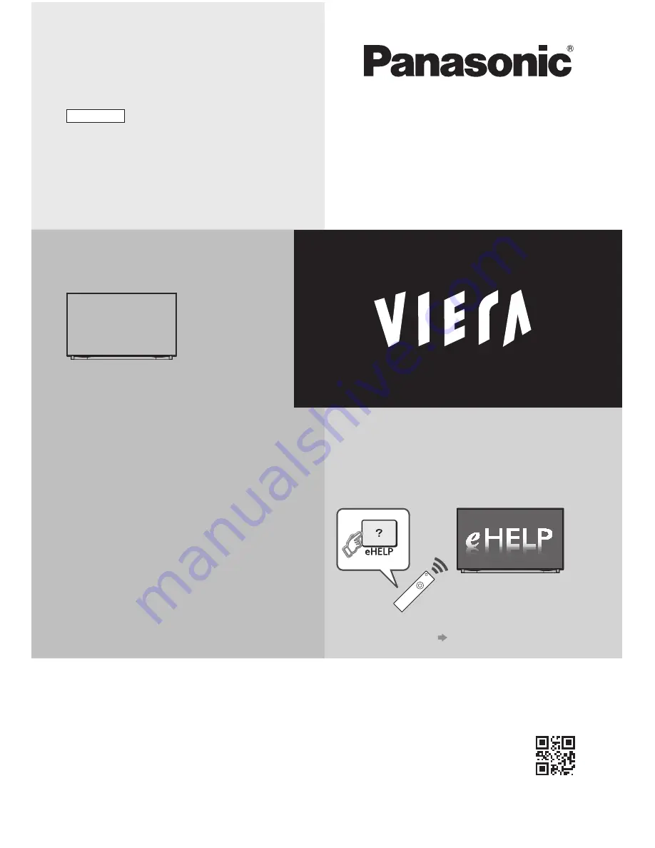 Panasonic TX-50EX750B Operating Instructions Manual Download Page 1