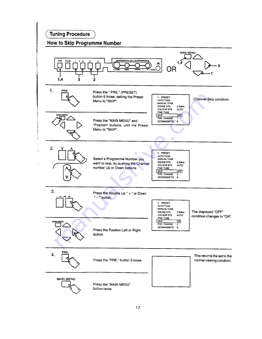 Panasonic TX-68P22Z Operating Instruction Download Page 17