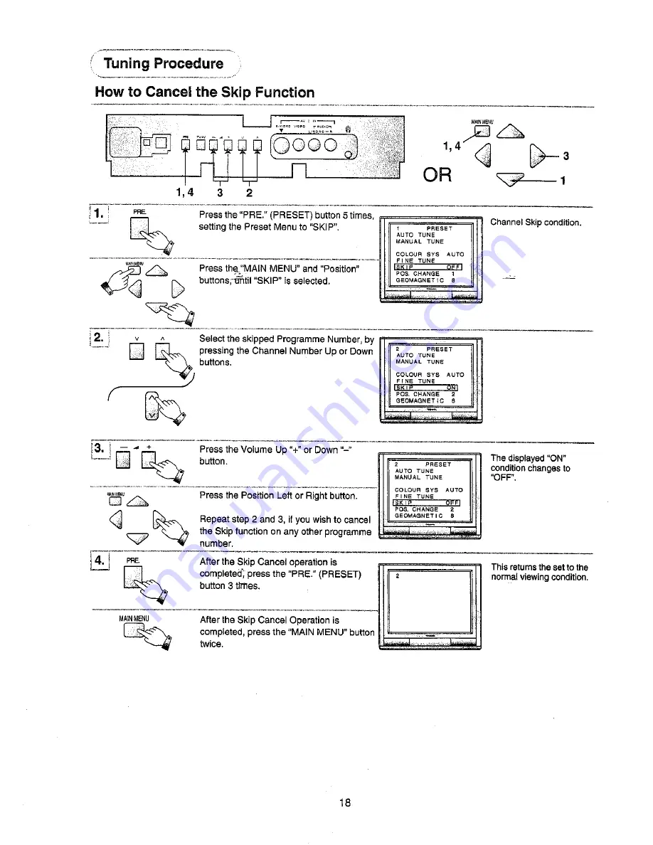 Panasonic TX-68P82Z Operating Instructions Manual Download Page 18