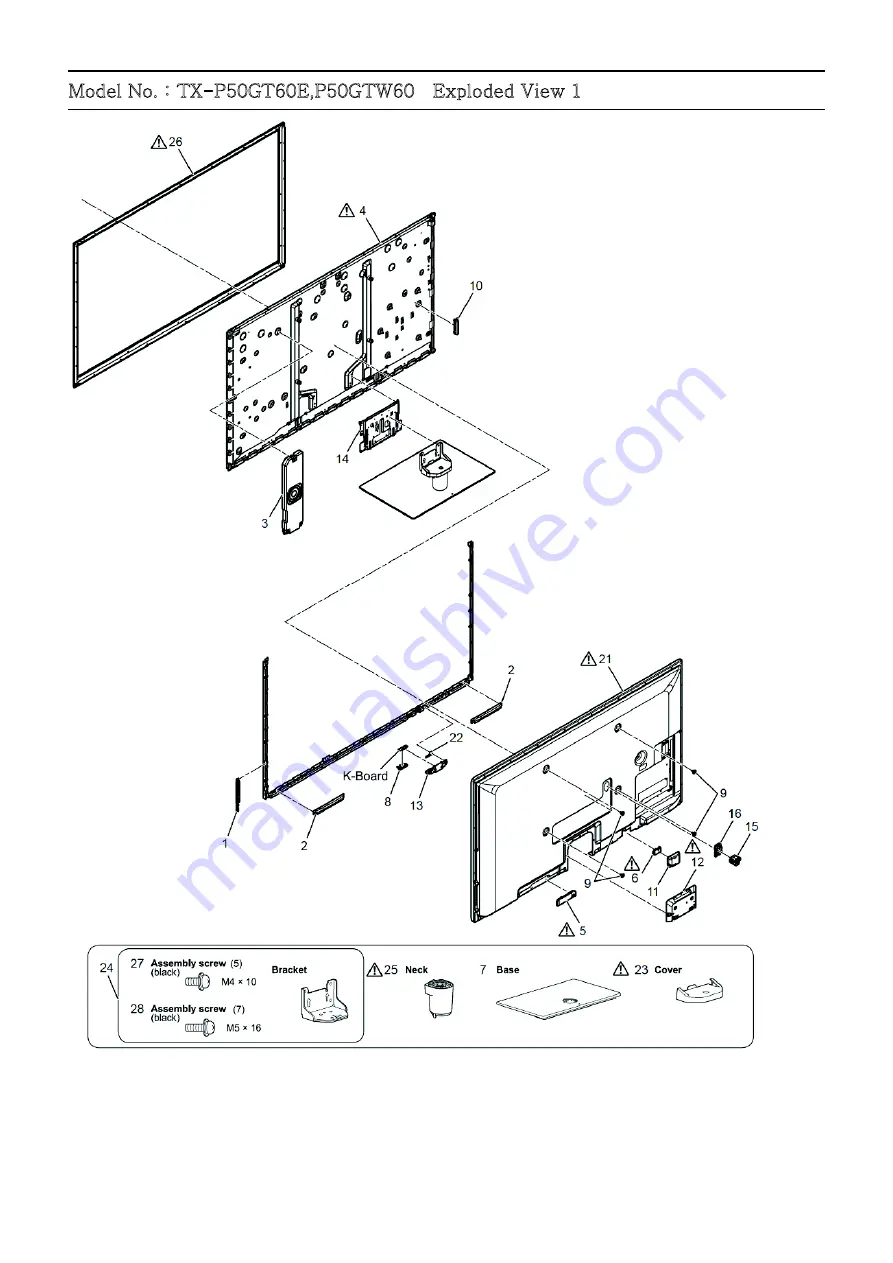 Panasonic TX-P50GT60E Service Manual Download Page 124