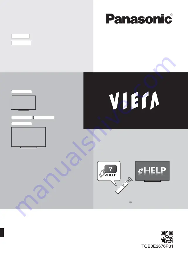 Panasonic TX32DSW504 Operating Instructions Manual Download Page 1