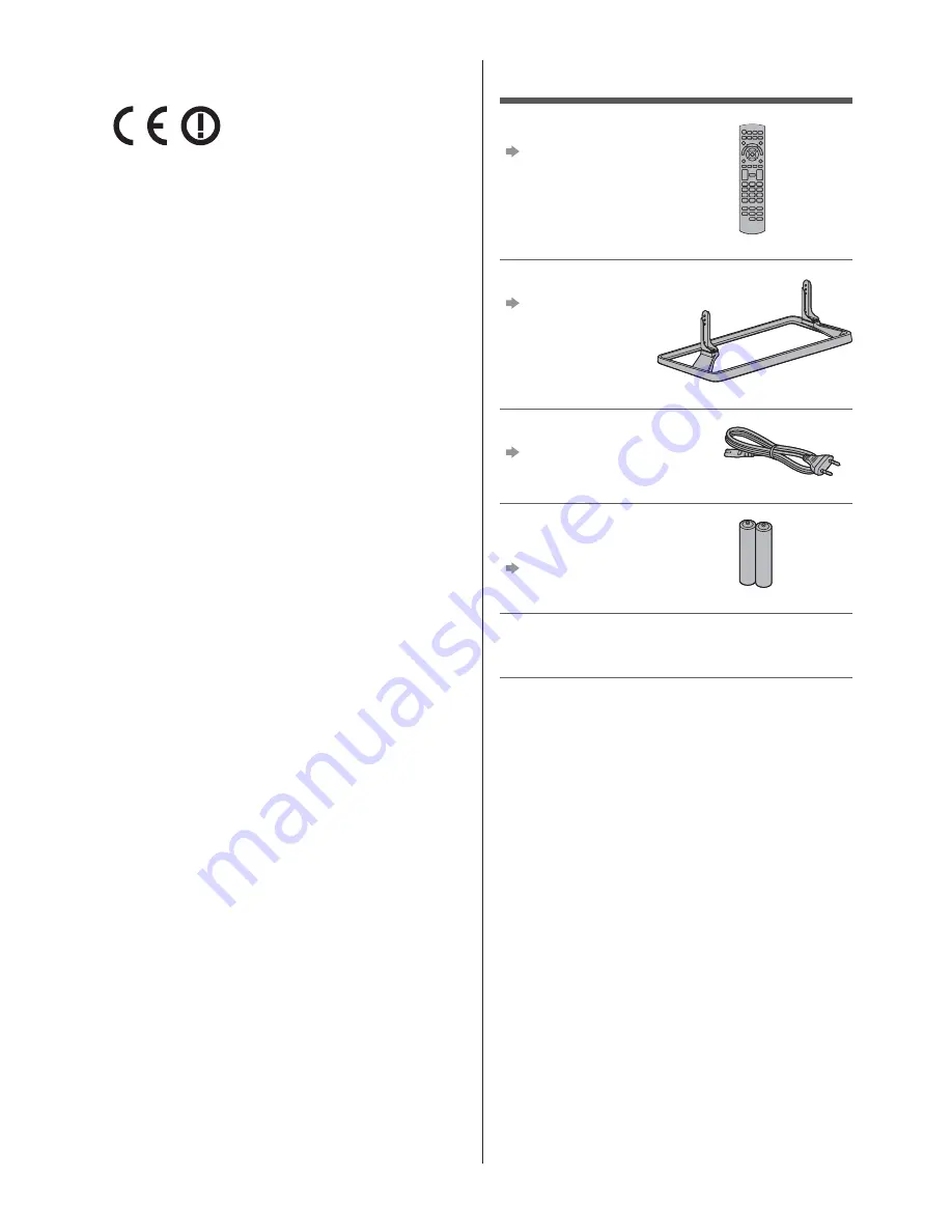 Panasonic TX42AS520Y Operating Instructions Manual Download Page 6