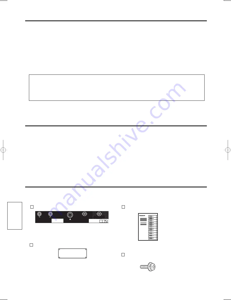 Panasonic TY-42TM6B - Monitor Terminal Expansion Board Operating Instructions Manual Download Page 18