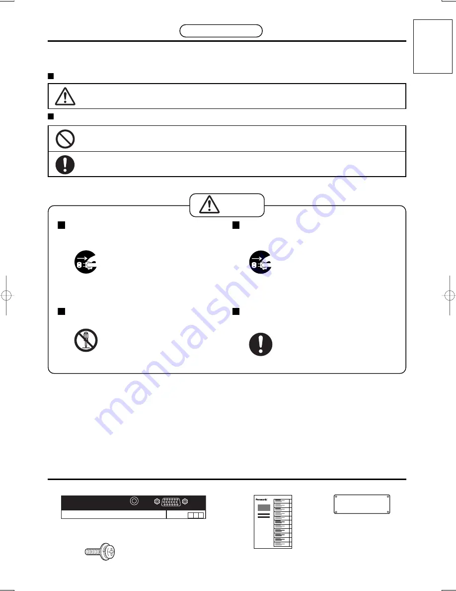 Panasonic TY-42TM6P Operating Instructions Manual Download Page 3