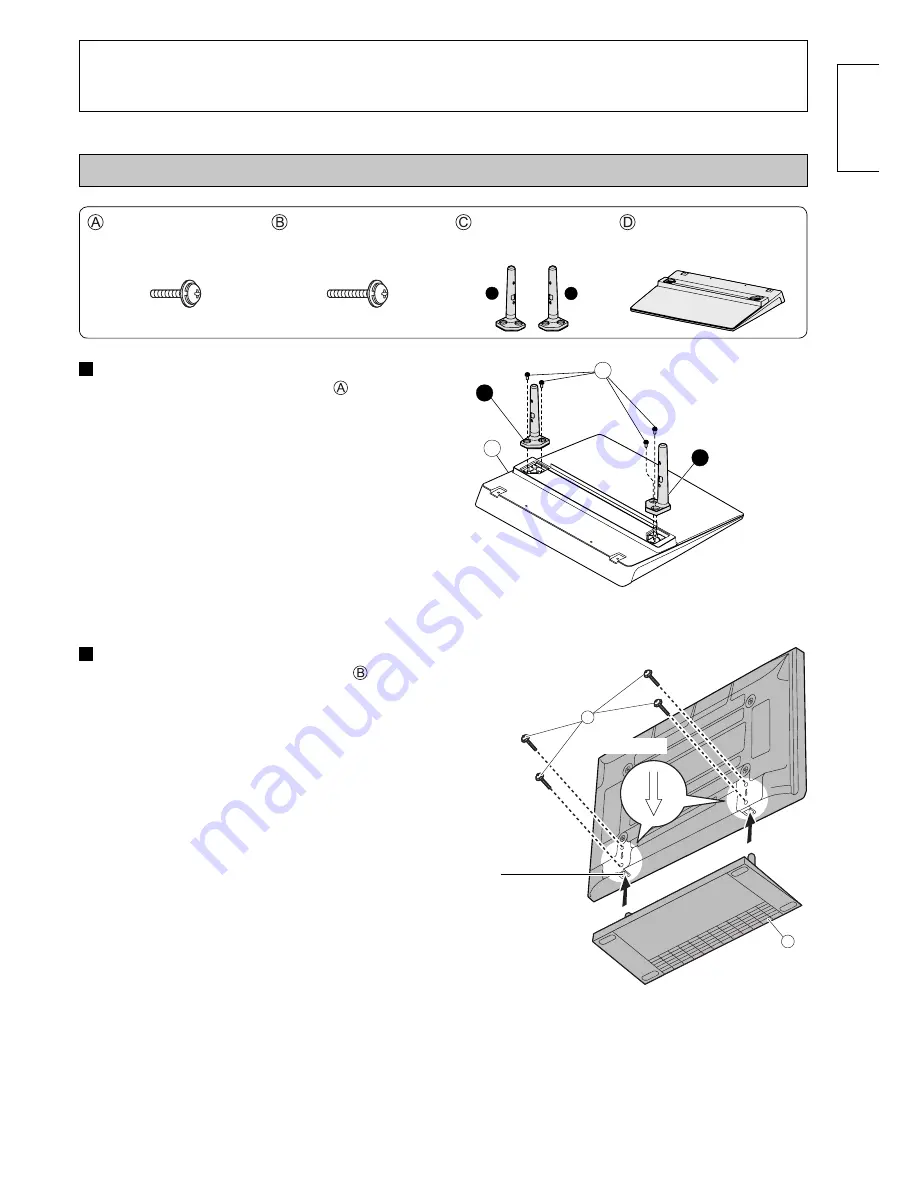 Panasonic TY-ST50VX100 Installation Instructions Manual Download Page 3