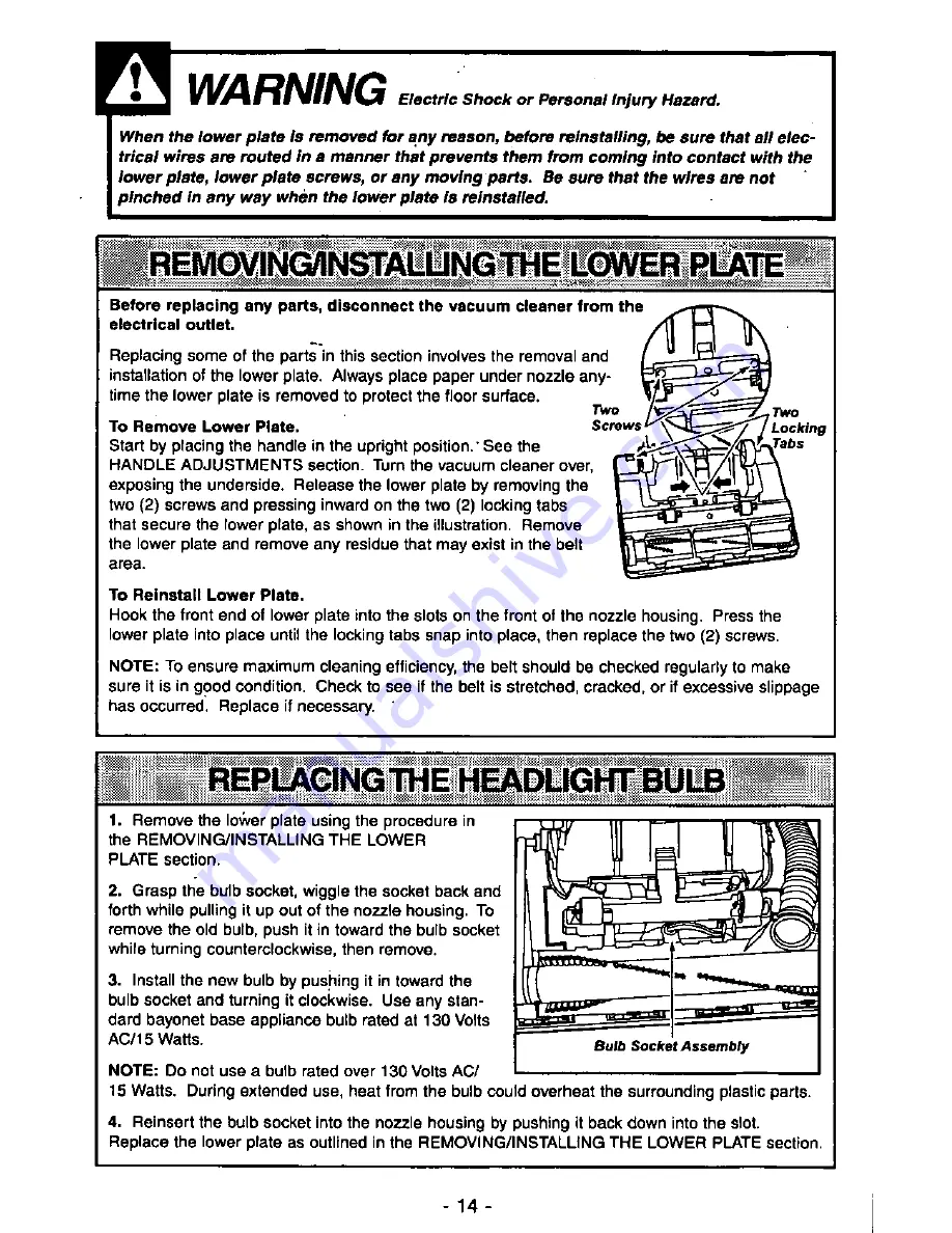 Panasonic Ultra-Pro MC-V200 Operating Instructions Manual Download Page 14