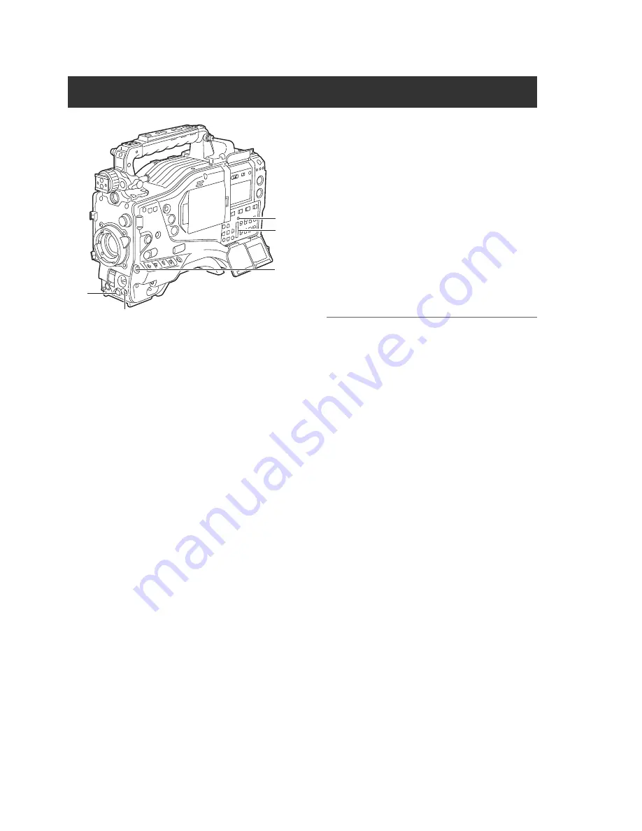 Panasonic VariCam AJ-HPX3700G Operating Instructions Manual Download Page 24