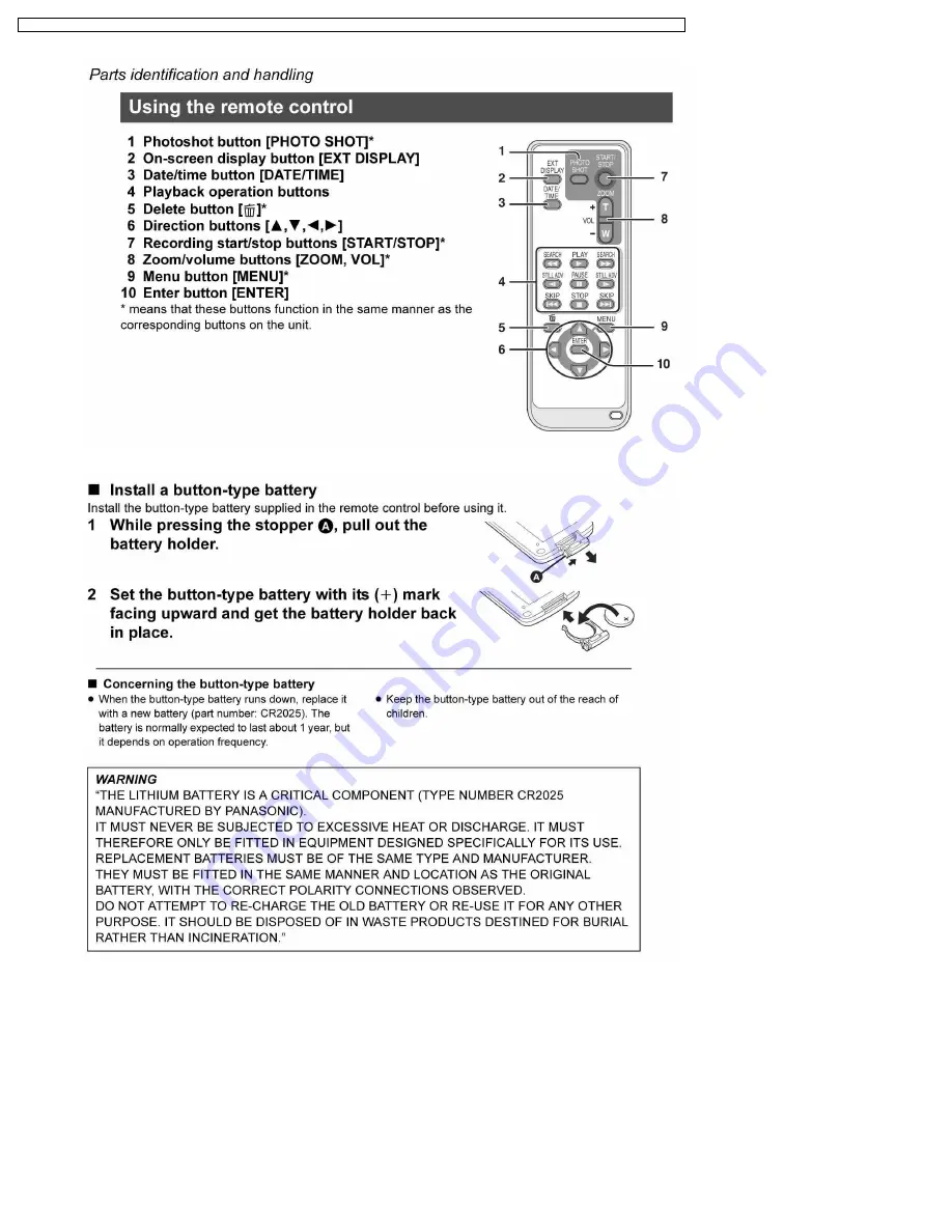 Panasonic VDR-D300SG Service Manual Download Page 14