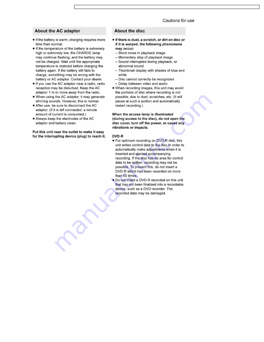 Panasonic VDR-D300SG Service Manual Download Page 21