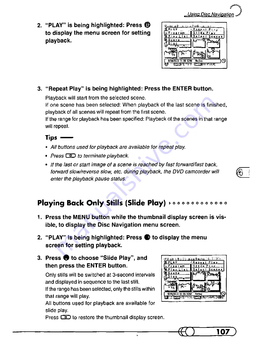 Panasonic VDR-M10 Operating Manual Download Page 107