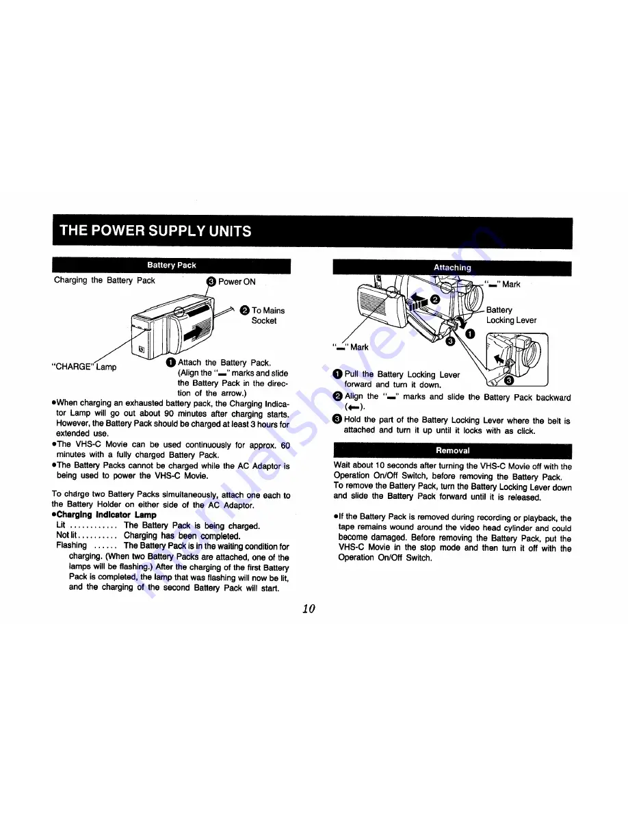 Panasonic VHSC HQNV-MC6B Operating Instructions Manual Download Page 10