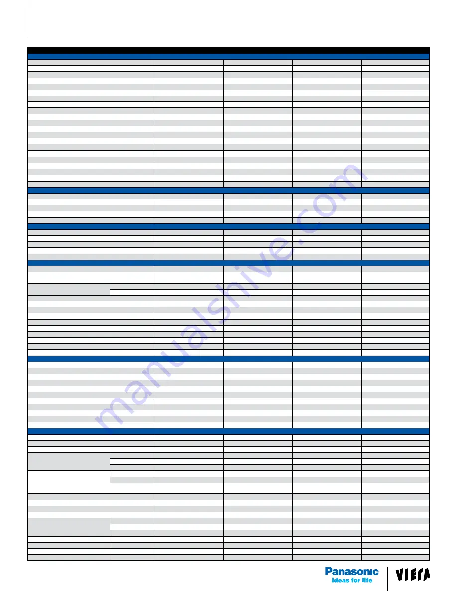 Panasonic VIERA TC-P42S30 Specification Sheet Download Page 2