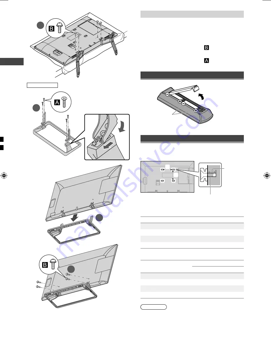 Panasonic Viera TH-32C410H Operating Instructions Manual Download Page 6