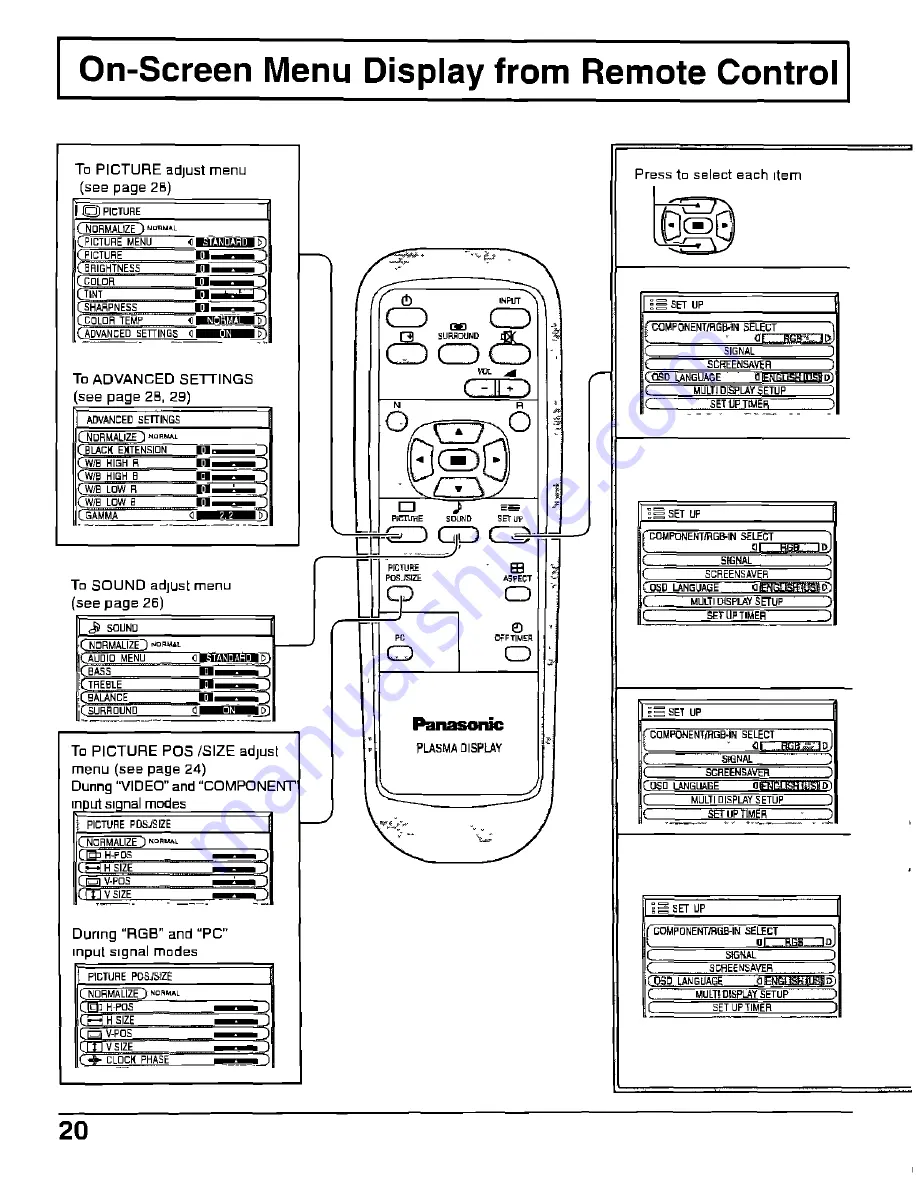 Panasonic Viera TH-37PWD4 User Manual Download Page 20