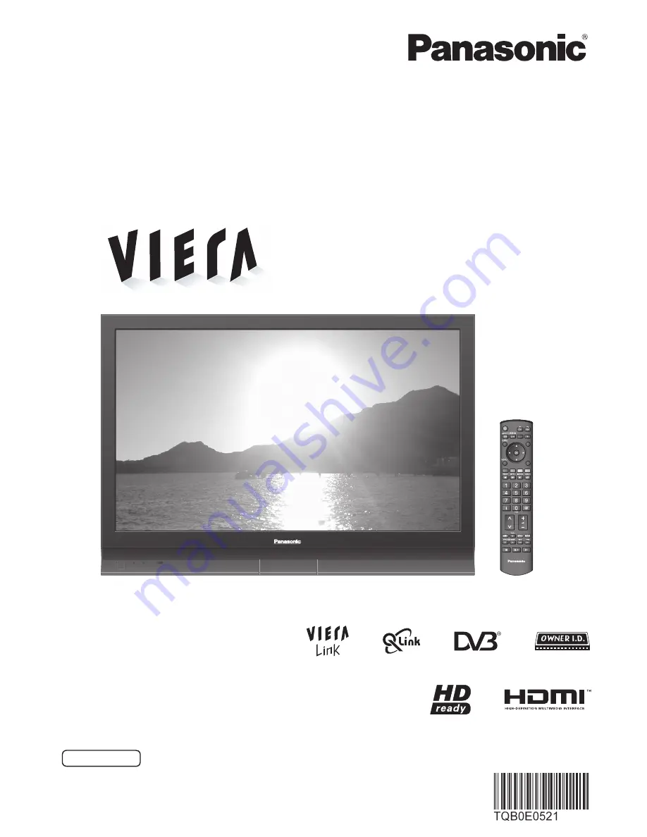 Panasonic Viera TH-37PX70BA Operating Instructions Manual Download Page 1