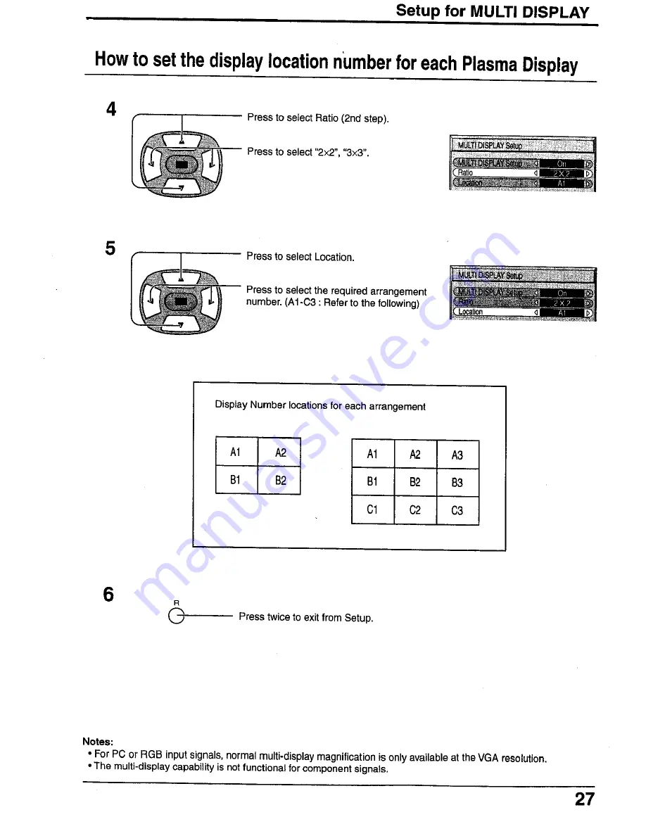 Panasonic Viera TH-42PWD4 Operating Instructions Manual Download Page 27