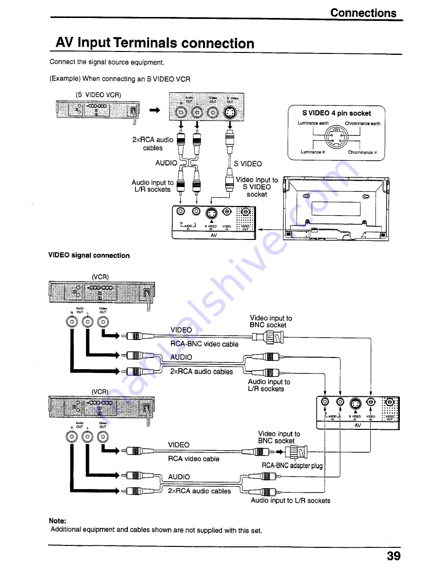 Panasonic Viera TH-42PWD4 Operating Instructions Manual Download Page 39