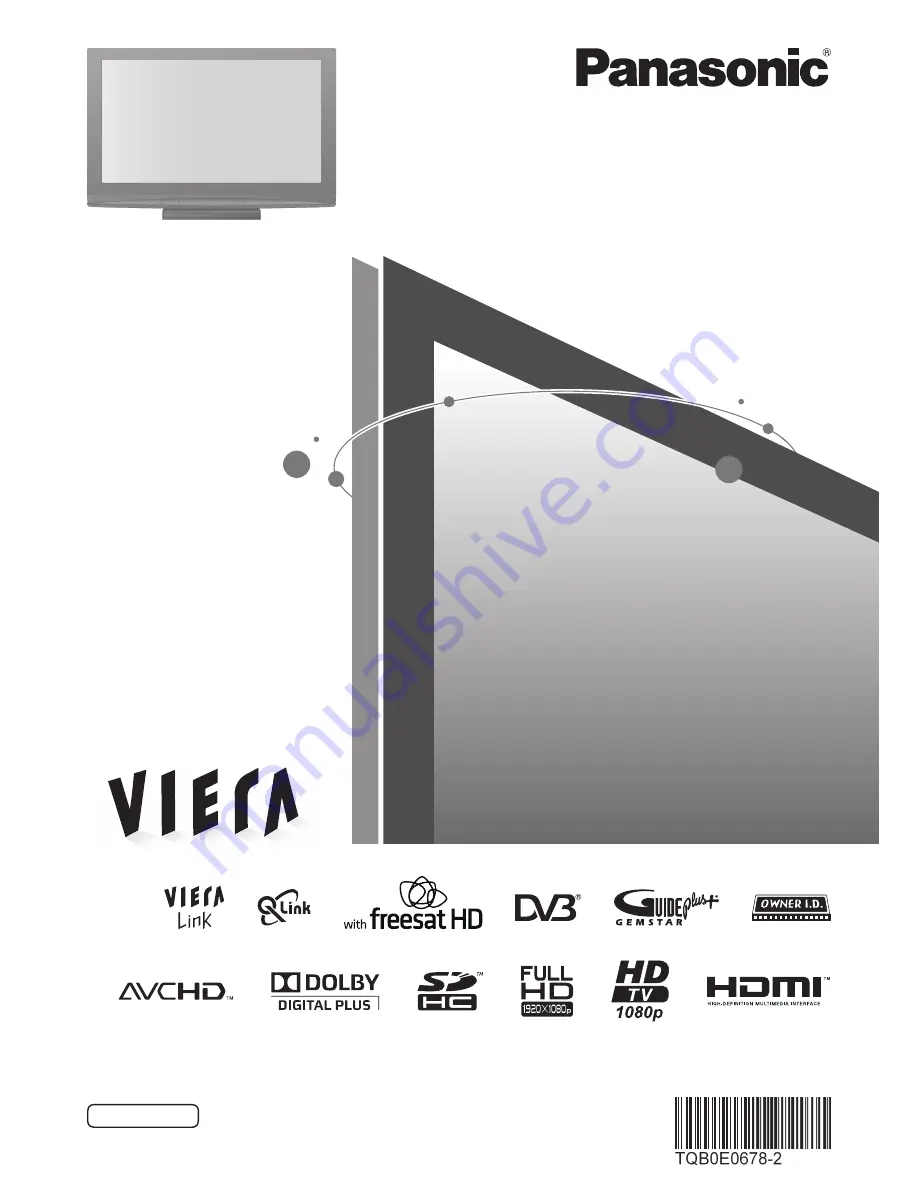 Panasonic Viera TH-42PZ81B Operating Instructions Manual Download Page 1