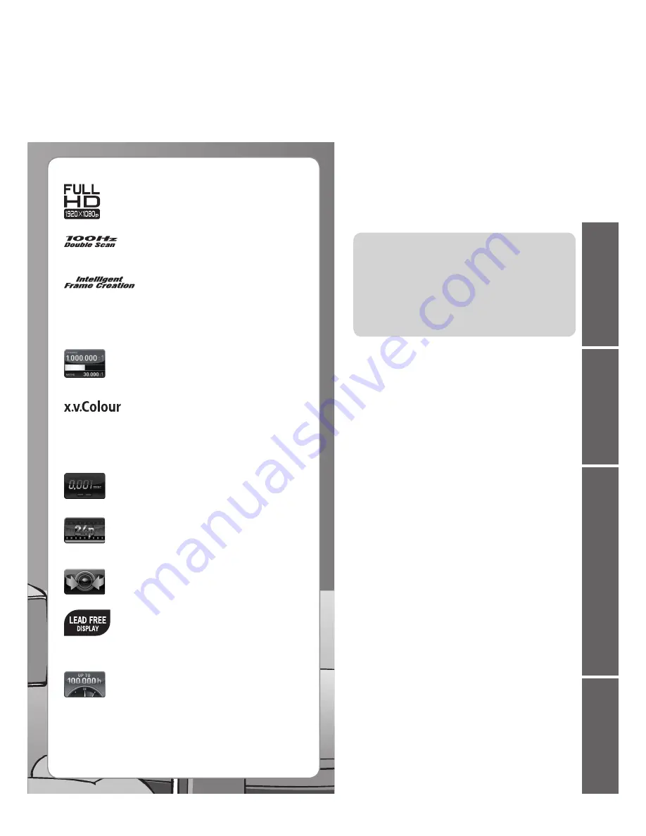 Panasonic Viera TH-42PZ81B Operating Instructions Manual Download Page 3