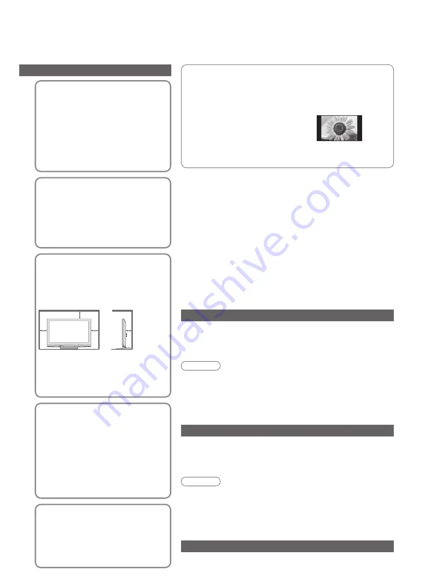 Panasonic Viera TH-42PZ81B Operating Instructions Manual Download Page 5