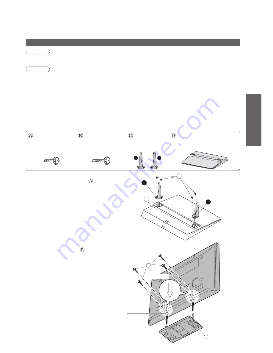 Panasonic Viera TH-42PZ81B Operating Instructions Manual Download Page 7