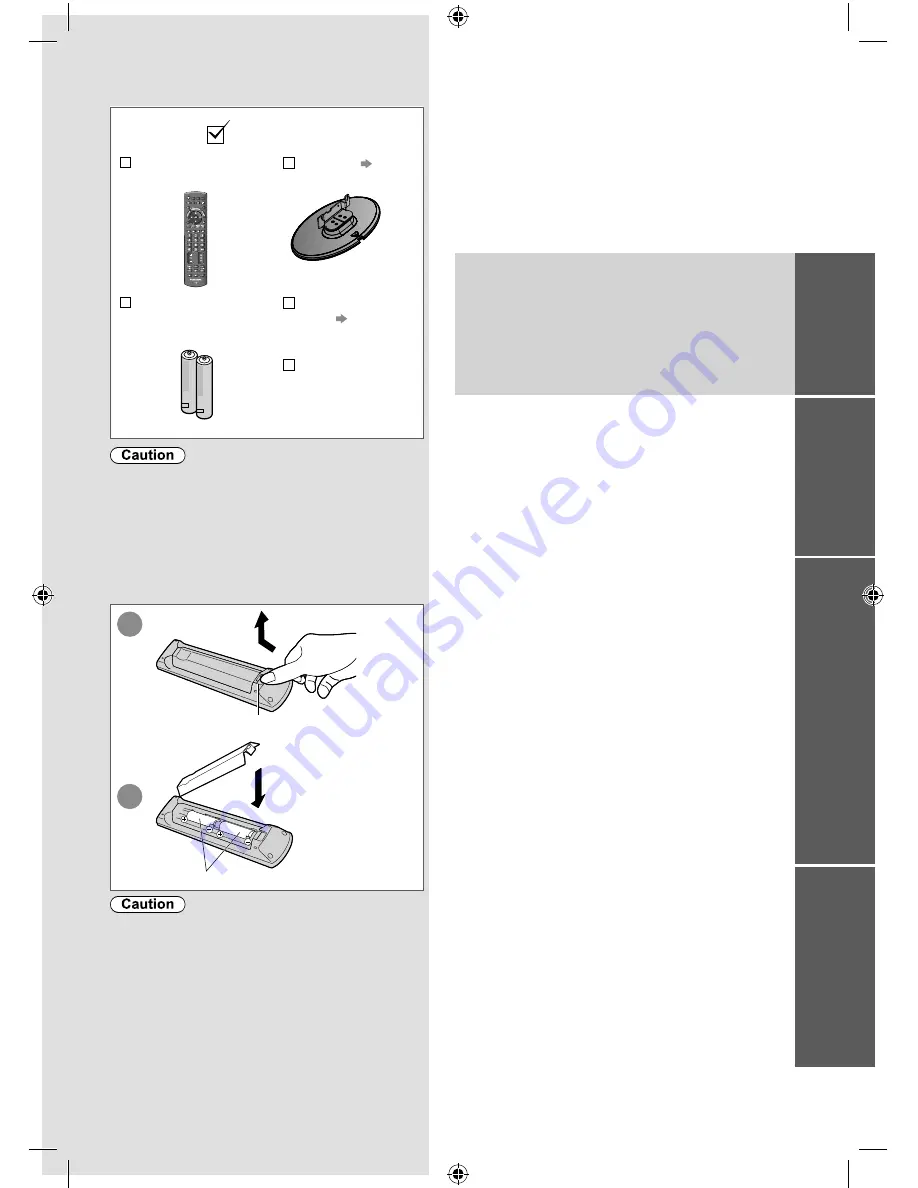 Panasonic VIERA TH-L32X25A Operating Instructions Manual Download Page 3