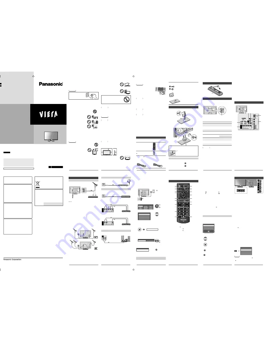 Panasonic Viera TH-L32XM6G Operating Instructions Download Page 1