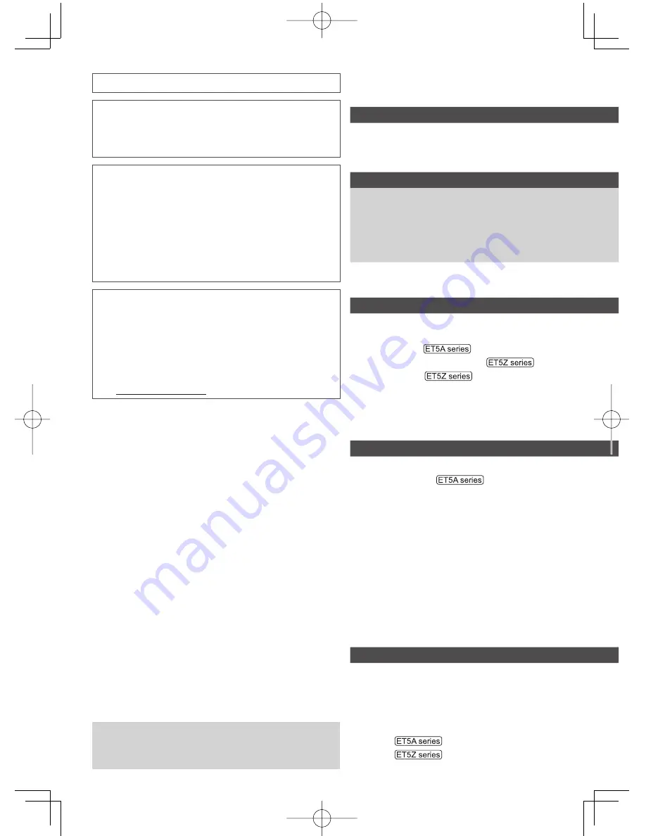 Panasonic VIERA TH-L42ET5A Operating Instructions Manual Download Page 3