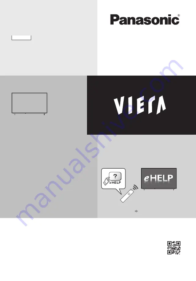 Panasonic Viera TX-55CR730B Operating Instructions Manual Download Page 1