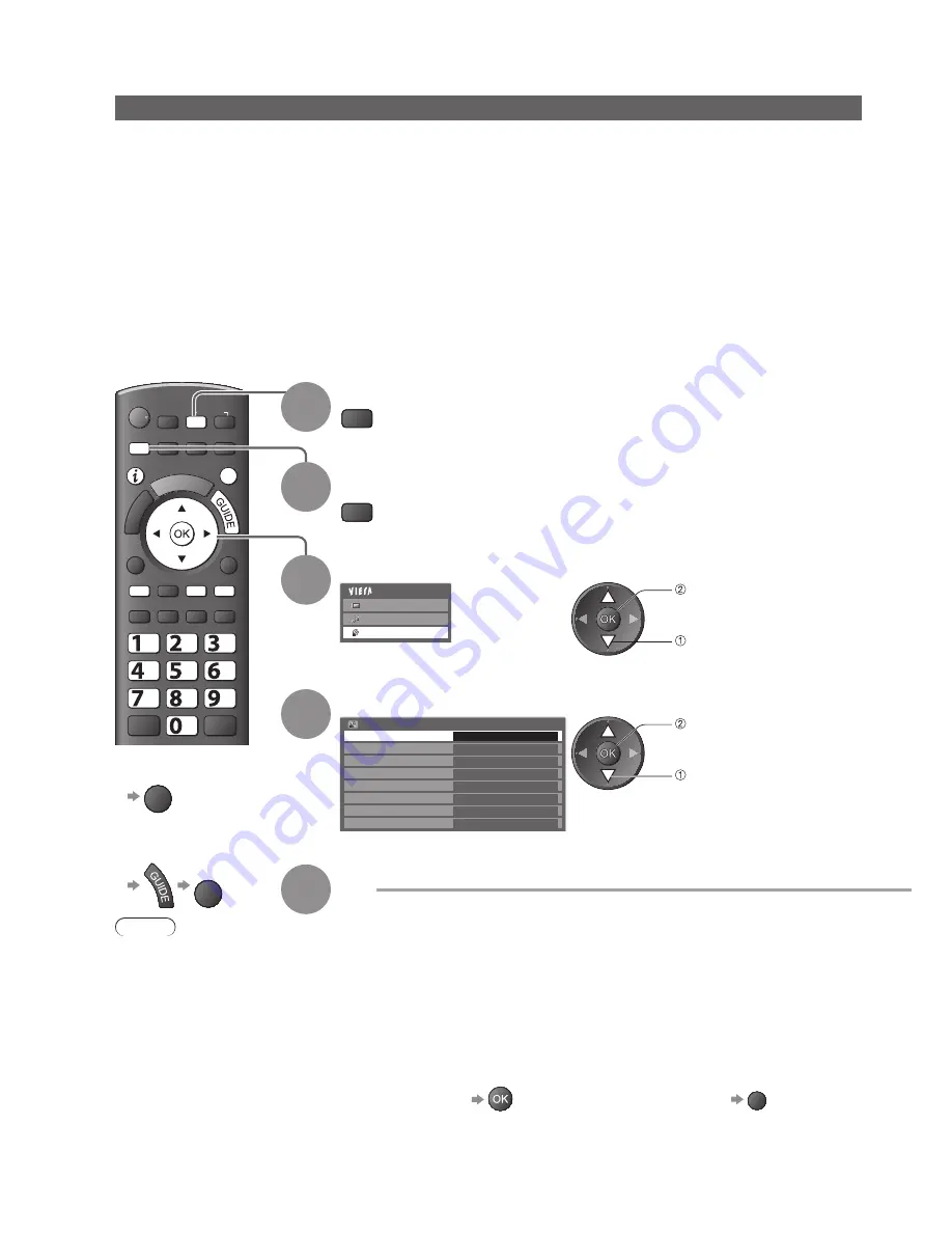 Panasonic Viera TX-P37X20B Operating Instructions Manual Download Page 42