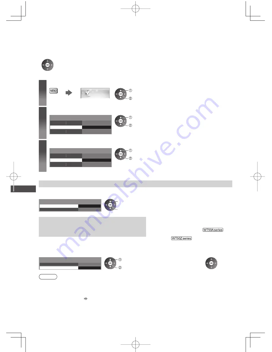 Panasonic Viera WT50A series Operating Instructions Manual Download Page 58