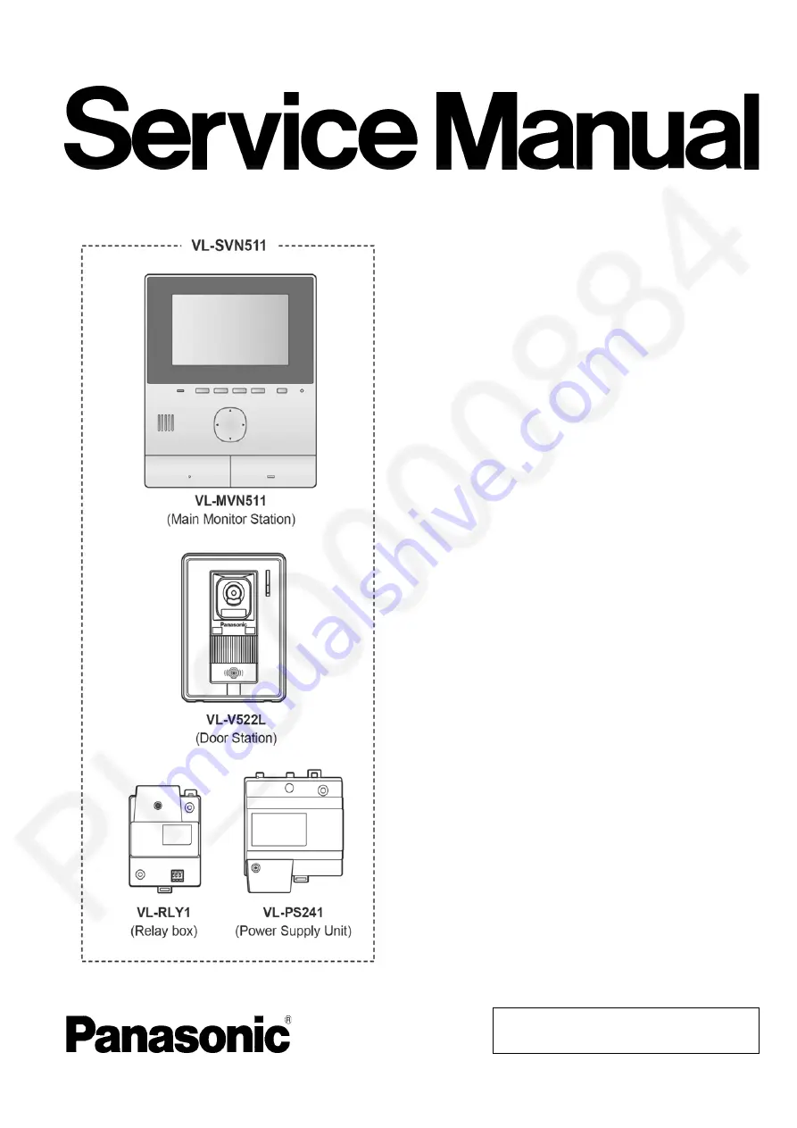 Panasonic VL-MVN511BX Скачать руководство пользователя страница 1