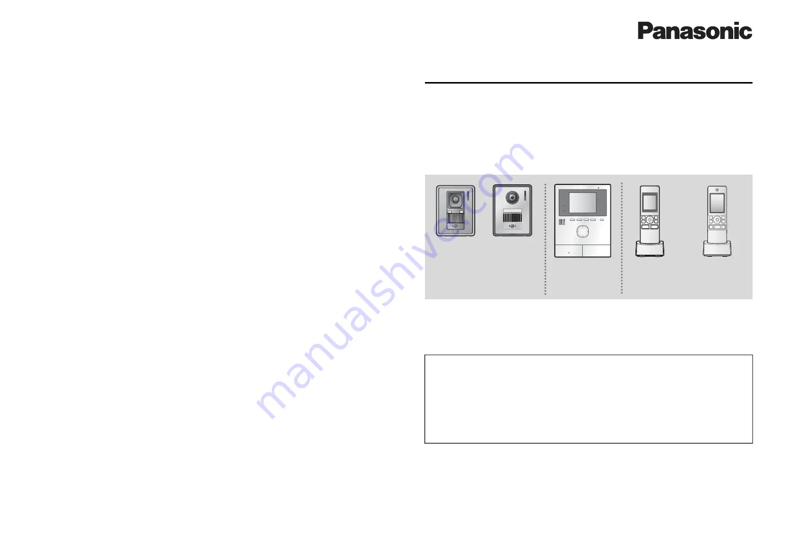 Panasonic VL-SVD302KL Quick Refence Manual Download Page 1