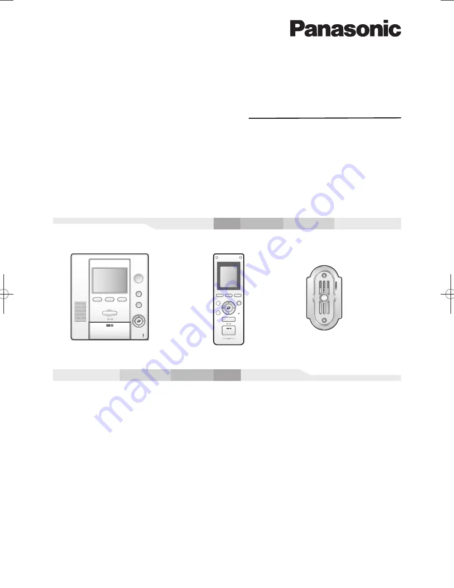 Panasonic VL-SW102BX Скачать руководство пользователя страница 1