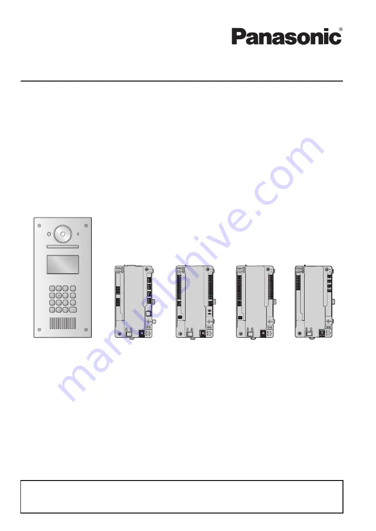 Panasonic VL-V700 Скачать руководство пользователя страница 1