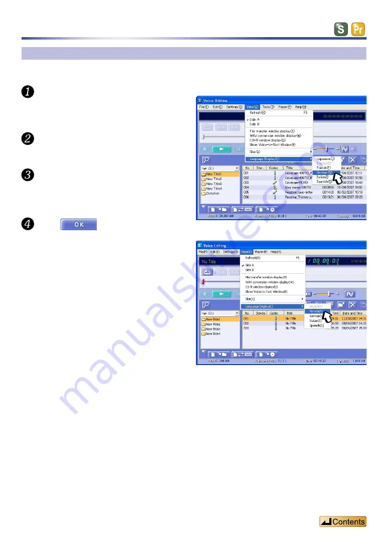 Panasonic Voice Editing Ver.2.0 Скачать руководство пользователя страница 92